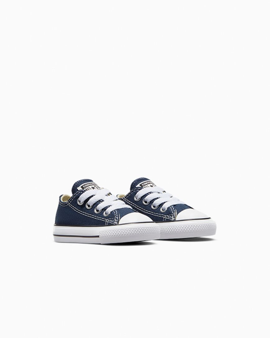 Girls' Converse Chuck Taylor All Star Classic Low Top Shoes Navy | AU 48130L